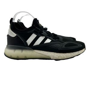 Adidas Originals ZX 2K Boost Sneaker Womens 10 Black Running Shoes Sport H00102